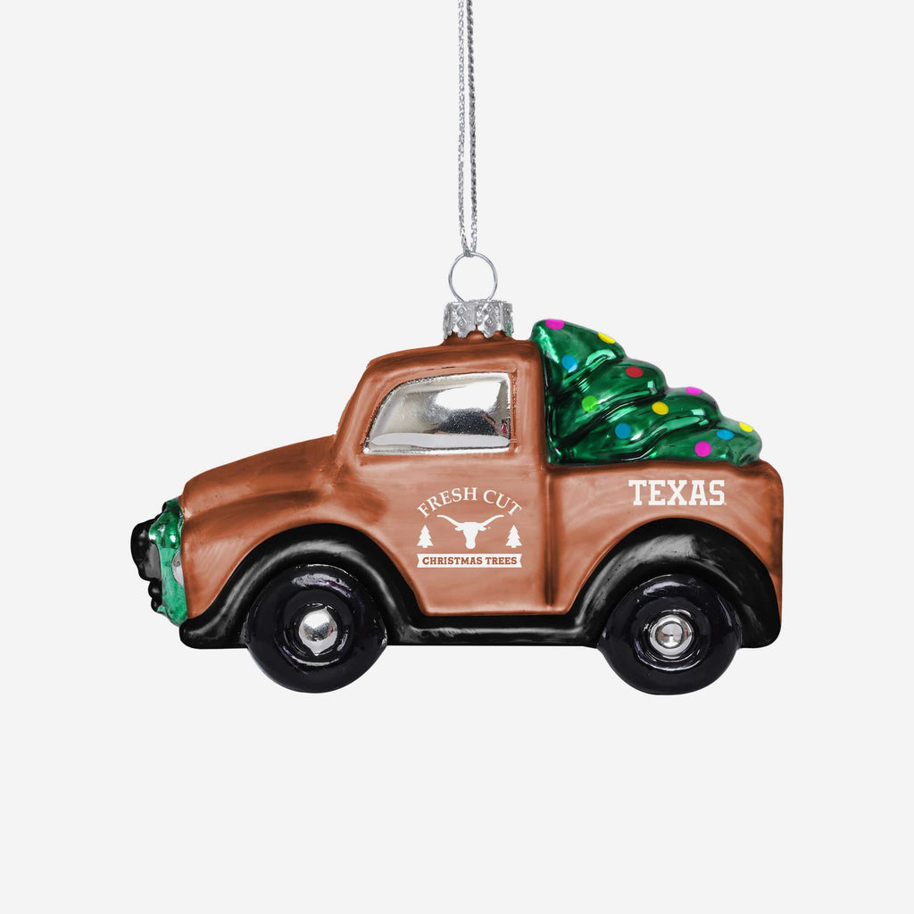 Texas Longhorns Blown Glass Truck Ornament FOCO - FOCO.com