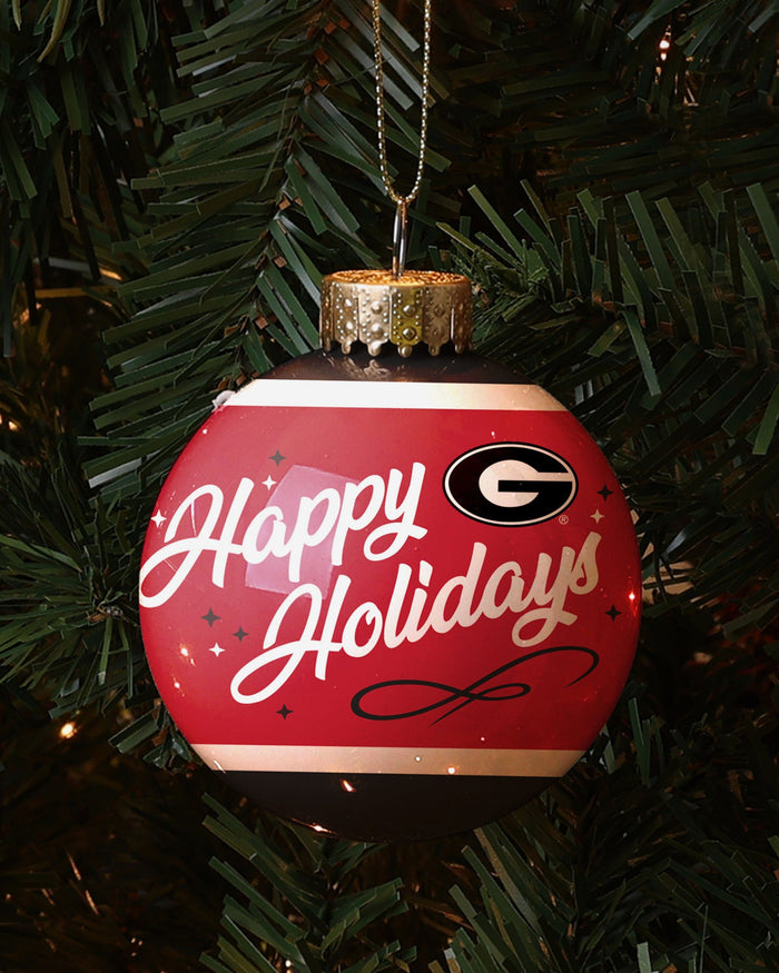 Georgia Bulldogs 2021 Football National Champions Glass Ball Ornament FOCO - FOCO.com