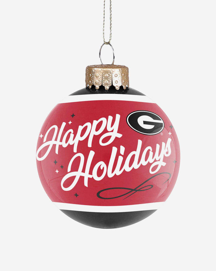 Georgia Bulldogs 2021 Football National Champions Glass Ball Ornament FOCO - FOCO.com