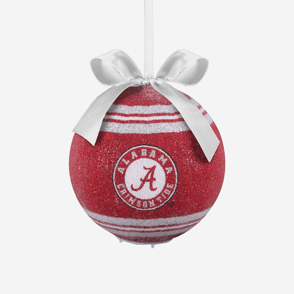 Alabama Crimson Tide LED Shatterproof Ball Ornament FOCO - FOCO.com