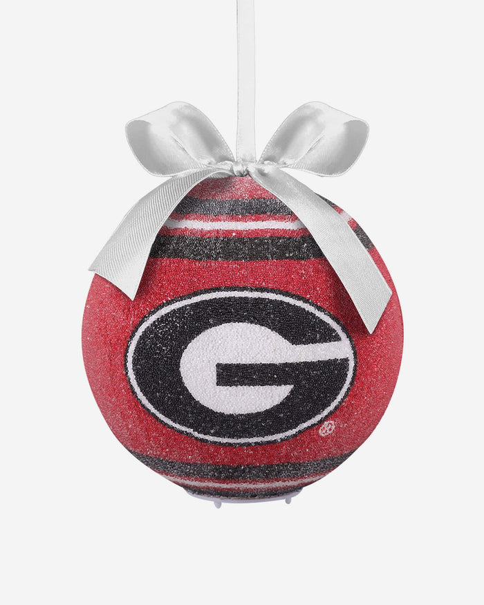 Georgia Bulldogs LED Shatterproof Ball Ornament FOCO - FOCO.com