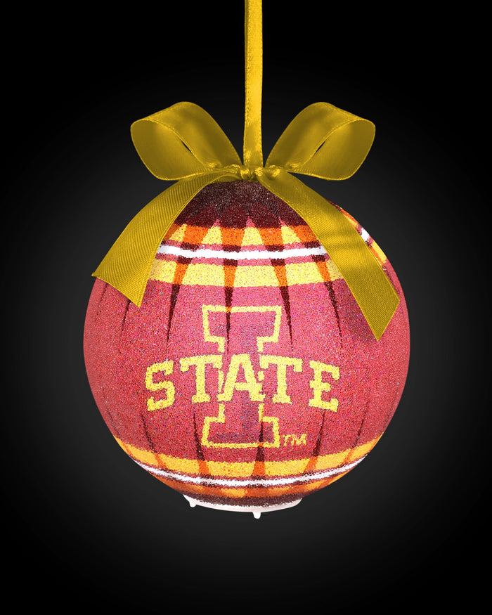 Iowa State Cyclones LED Shatterproof Ball Ornament FOCO - FOCO.com