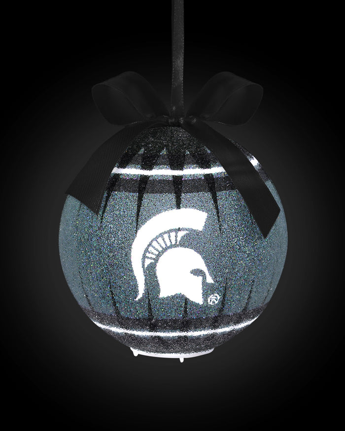 Michigan State Spartans LED Shatterproof Ball Ornament FOCO - FOCO.com