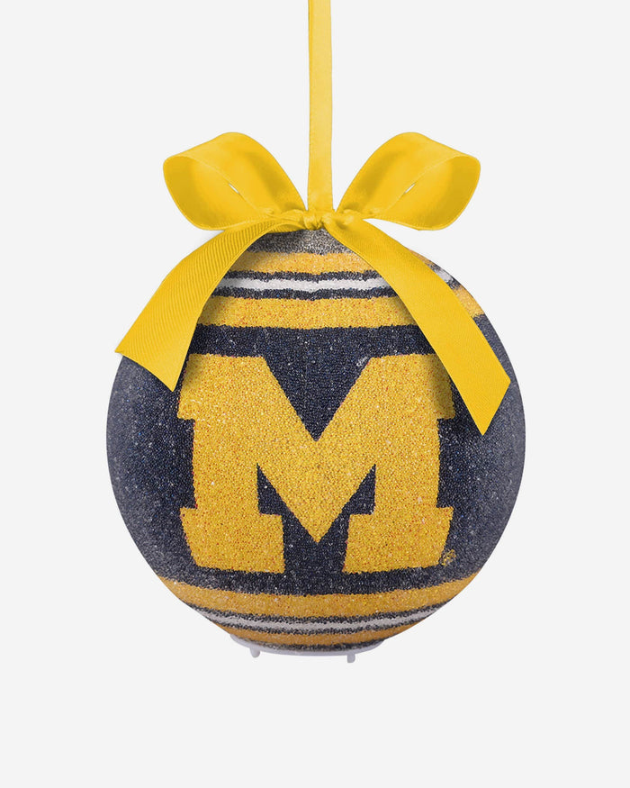 Michigan Wolverines LED Shatterproof Ball Ornament FOCO - FOCO.com