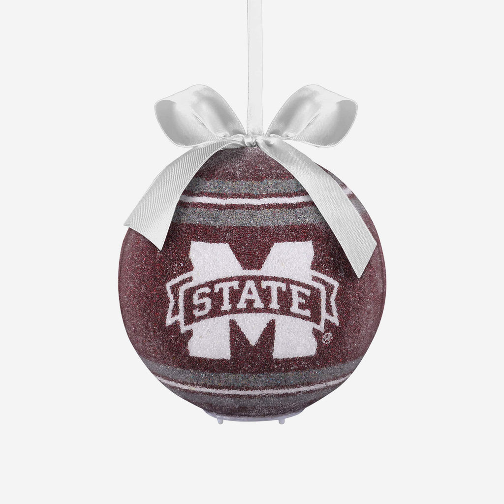 Mississippi State Bulldogs LED Shatterproof Ball Ornament FOCO - FOCO.com