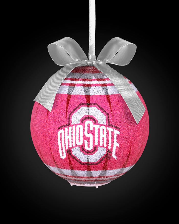 Ohio State Buckeyes LED Shatterproof Ball Ornament FOCO - FOCO.com