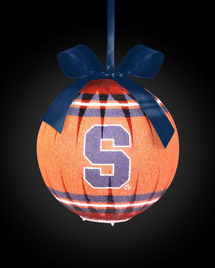 Syracuse Orange LED Shatterproof Ball Ornament FOCO - FOCO.com