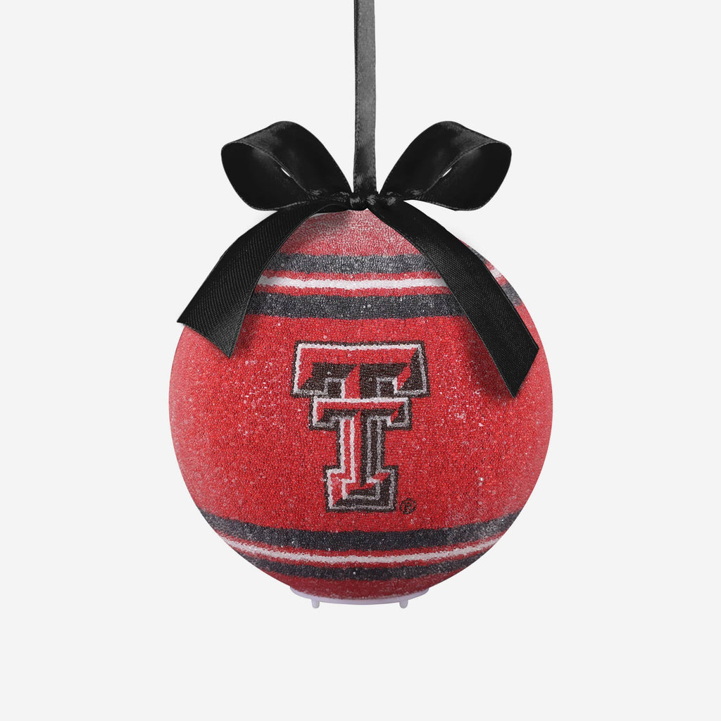 Texas Tech Red Raiders LED Shatterproof Ball Ornament FOCO - FOCO.com