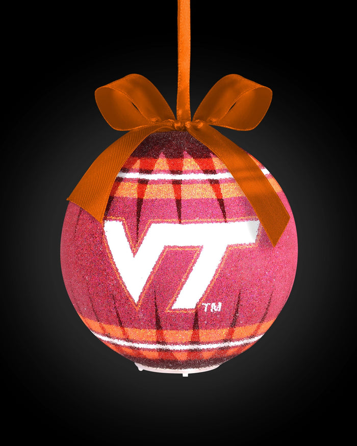 Virginia Tech Hokies LED Shatterproof Ball Ornament FOCO - FOCO.com