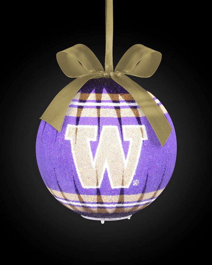 Washington Huskies LED Shatterproof Ball Ornament FOCO - FOCO.com