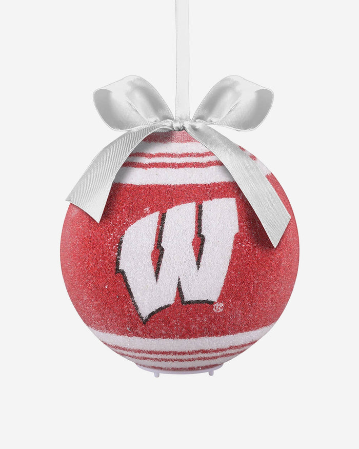 Wisconsin Badgers LED Shatterproof Ball Ornament FOCO - FOCO.com