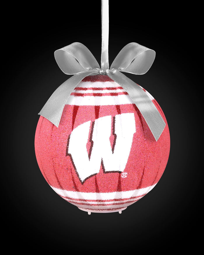 Wisconsin Badgers LED Shatterproof Ball Ornament FOCO - FOCO.com