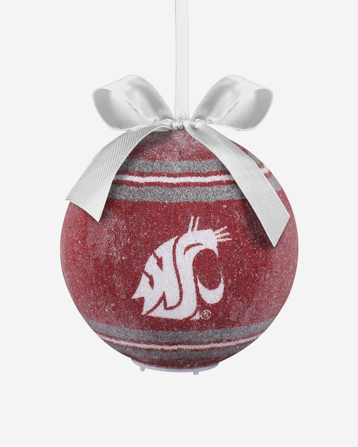 Washington State Cougars LED Shatterproof Ball Ornament FOCO - FOCO.com