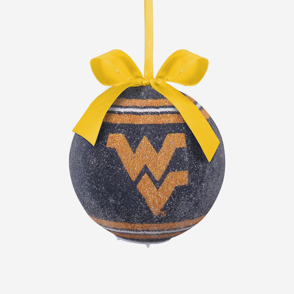 West Virginia Mountaineers LED Shatterproof Ball Ornament FOCO - FOCO.com