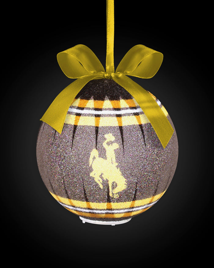 Wyoming Cowboys LED Shatterproof Ball Ornament FOCO - FOCO.com