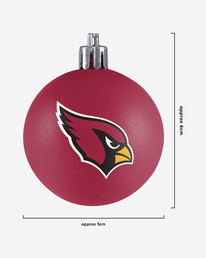 Arizona Cardinals 12 Pack Ball Ornament Set Foco - FOCO.com