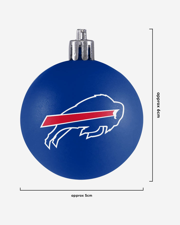 Buffalo Bills 12 Pack Ball Ornament Set Foco - FOCO.com