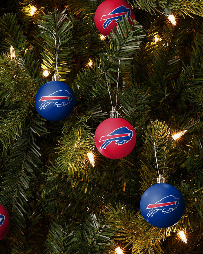 Buffalo Bills 12 Pack Ball Ornament Set Foco - FOCO.com