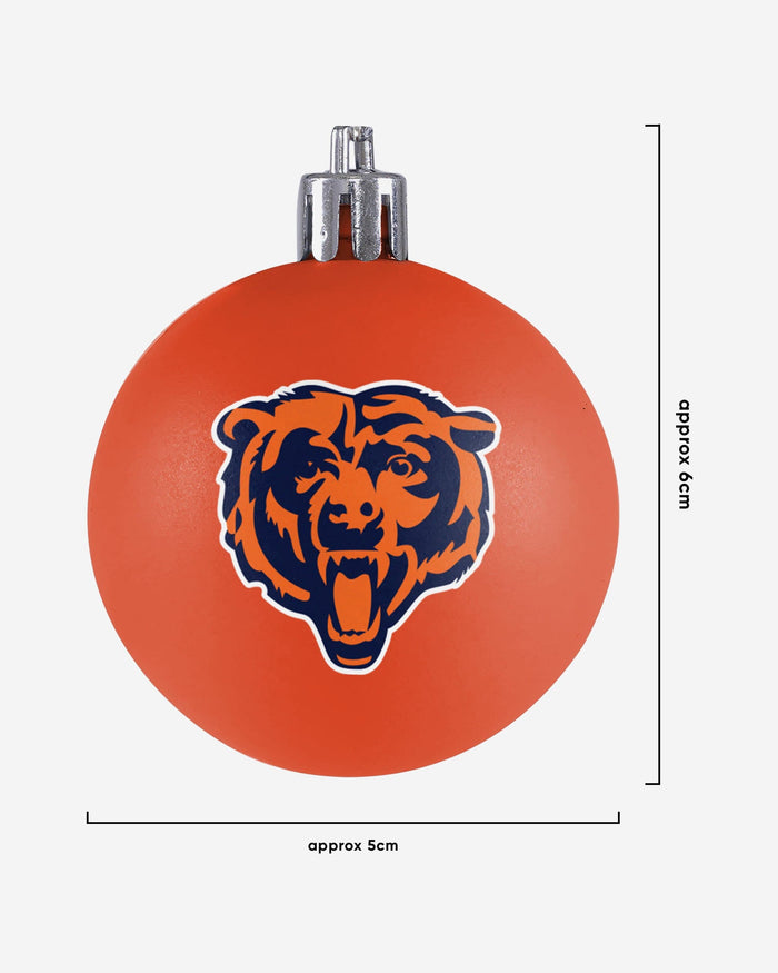 Chicago Bears 12 Pack Ball Ornament Set FOCO - FOCO.com