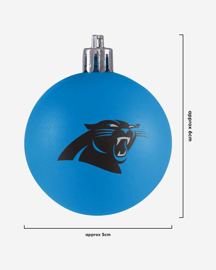 Carolina Panthers 12 Pack Ball Ornament Set FOCO - FOCO.com