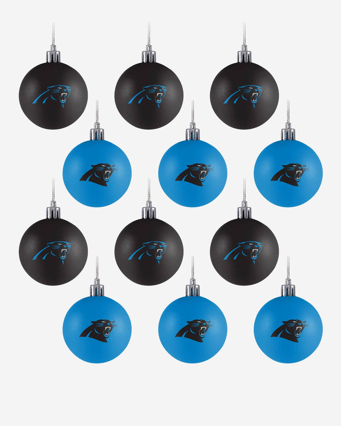 Carolina Panthers 12 Pack Ball Ornament Set FOCO - FOCO.com