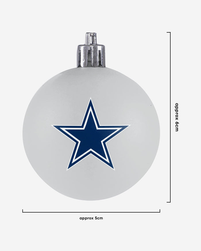 Dallas Cowboys 12 Pack Ball Ornament Set FOCO - FOCO.com