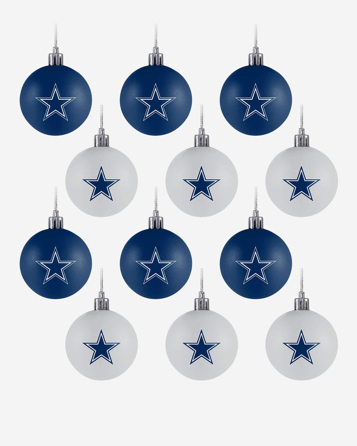 Dallas Cowboys 12 Pack Ball Ornament Set FOCO - FOCO.com