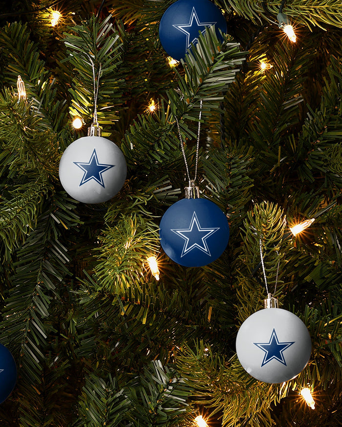 Dallas Cowboys 12 Pack Ball Ornament Set FOCO - FOCO.com