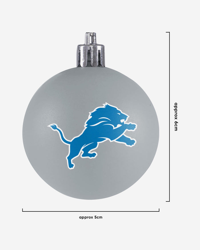 Detroit Lions 12 Pack Ball Ornament Set FOCO - FOCO.com