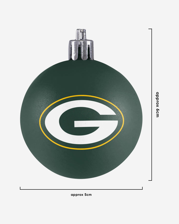 Green Bay Packers 12 Pack Ball Ornament Set FOCO - FOCO.com