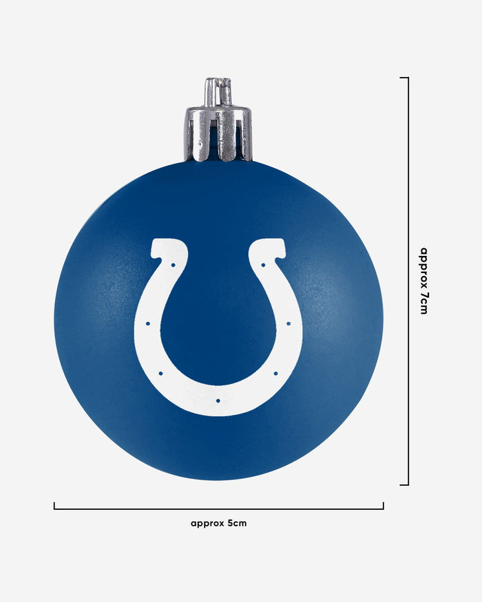 Indianapolis Colts 12 Pack Ball Ornament Set FOCO - FOCO.com