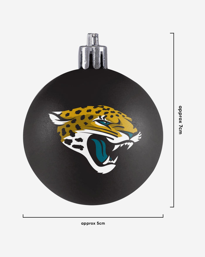 Jacksonville Jaguars 12 Pack Ball Ornament Set FOCO - FOCO.com