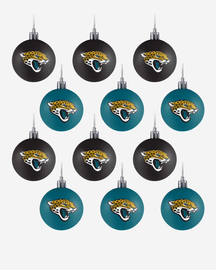 Jacksonville Jaguars 12 Pack Ball Ornament Set FOCO - FOCO.com