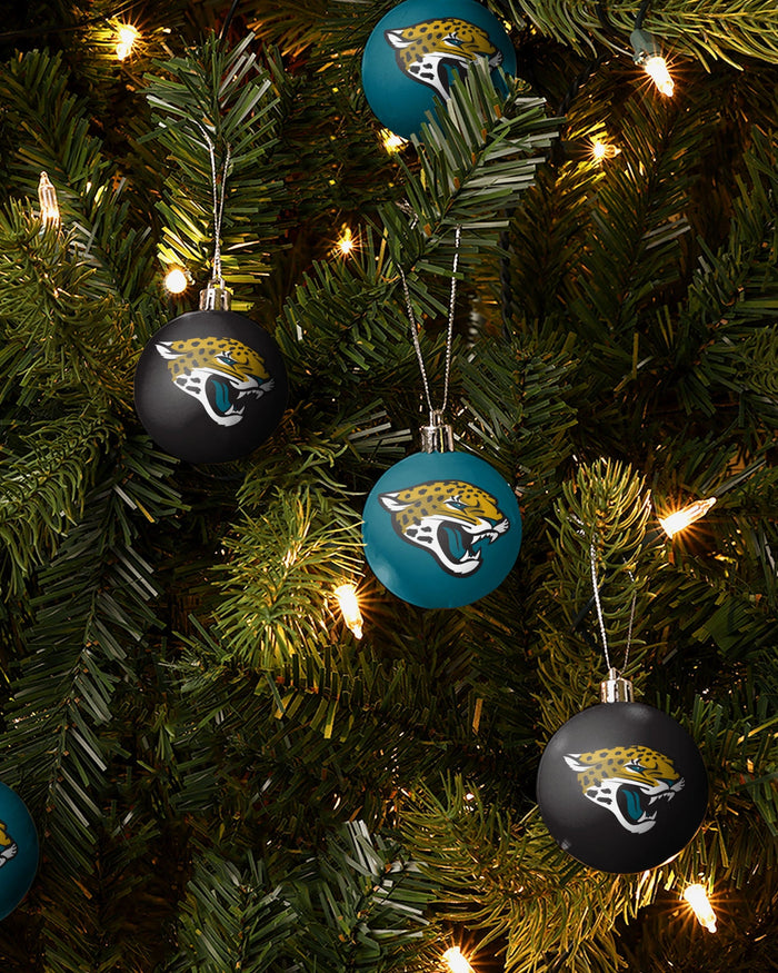 Jacksonville Jaguars 12 Pack Ball Ornament Set FOCO - FOCO.com