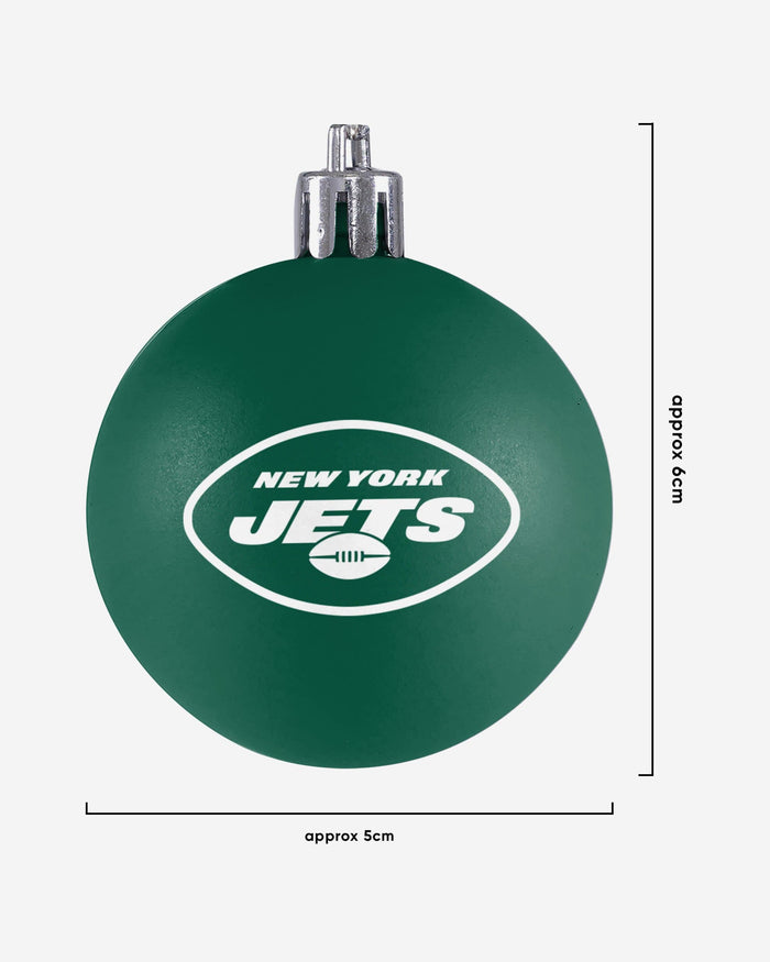 New York Jets 12 Pack Ball Ornament Set Foco - FOCO.com