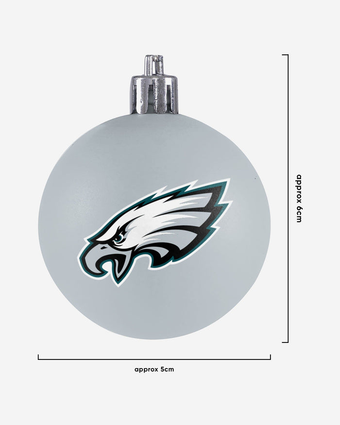 Philadelphia Eagles 12 Pack Ball Ornament Set FOCO - FOCO.com