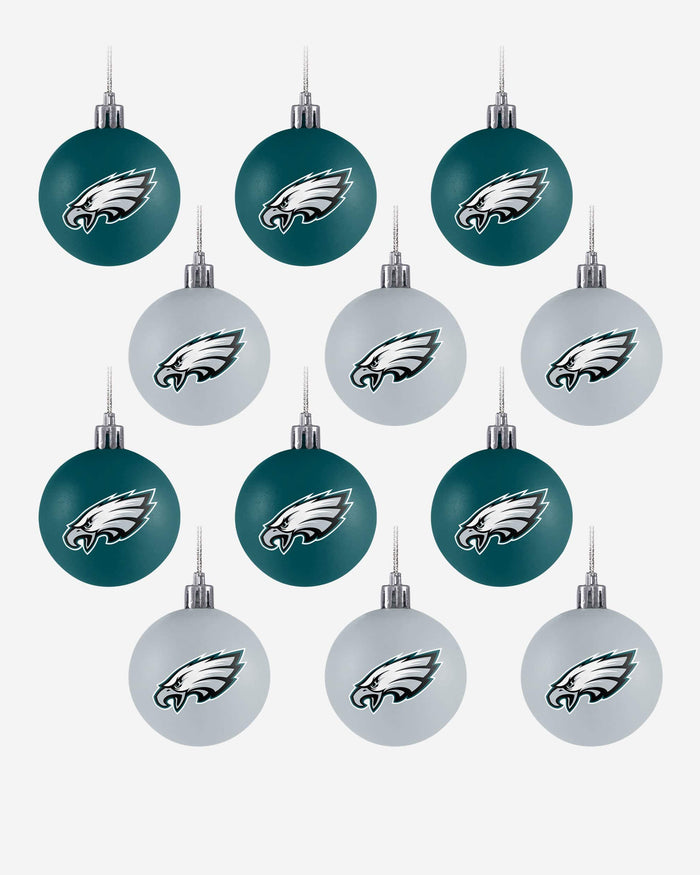 Philadelphia Eagles 12 Pack Ball Ornament Set FOCO - FOCO.com