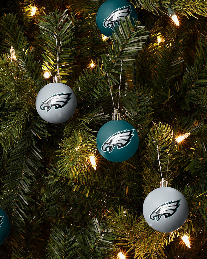 Philadelphia Eagles 12 Pack Ball Ornament Set FOCO - FOCO.com