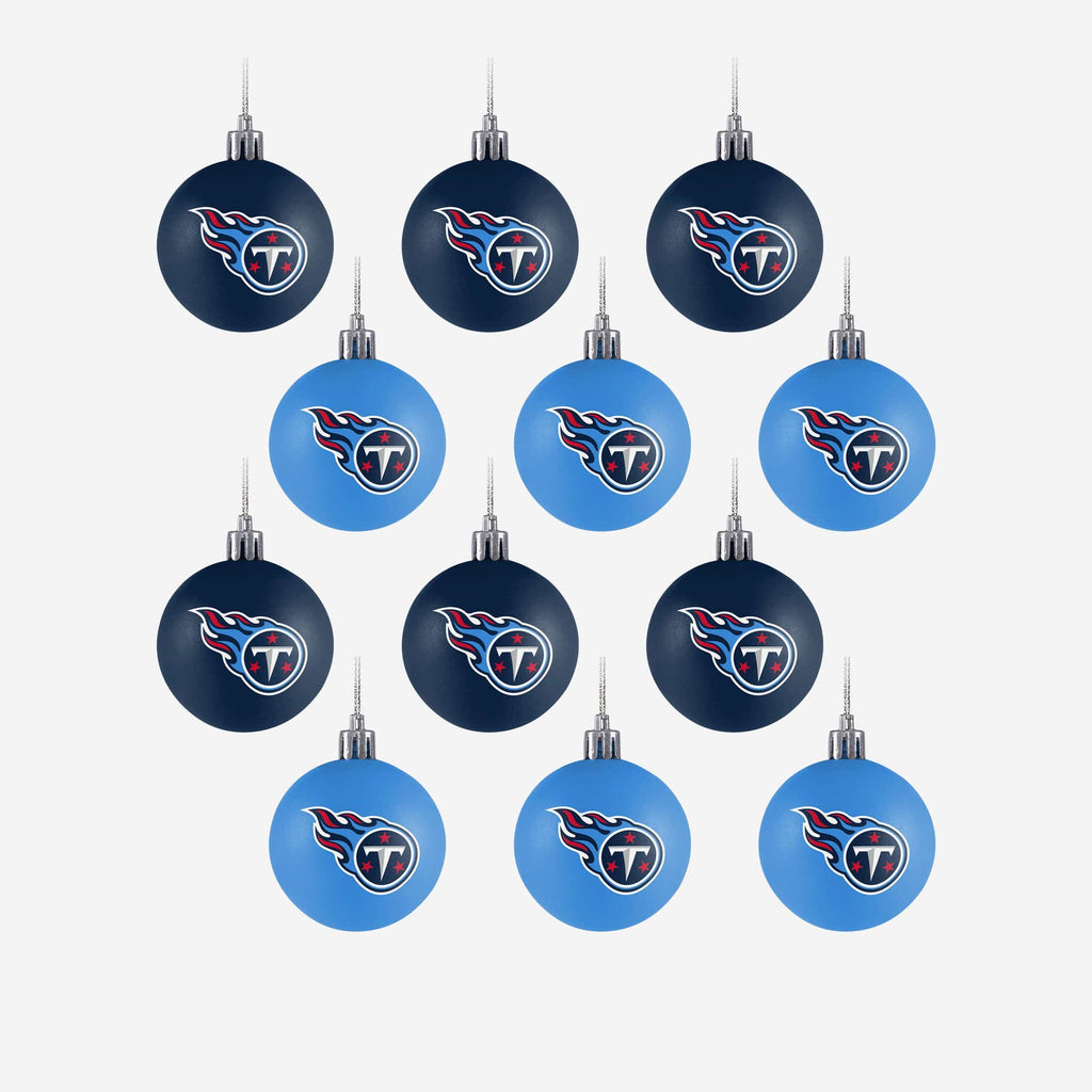 Tennessee Titans 12 Pack Ball Ornament Set FOCO - FOCO.com