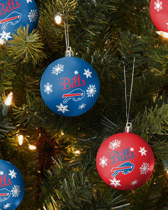 Buffalo Bills 5 Pack Shatterproof Ball Ornament Set FOCO - FOCO.com