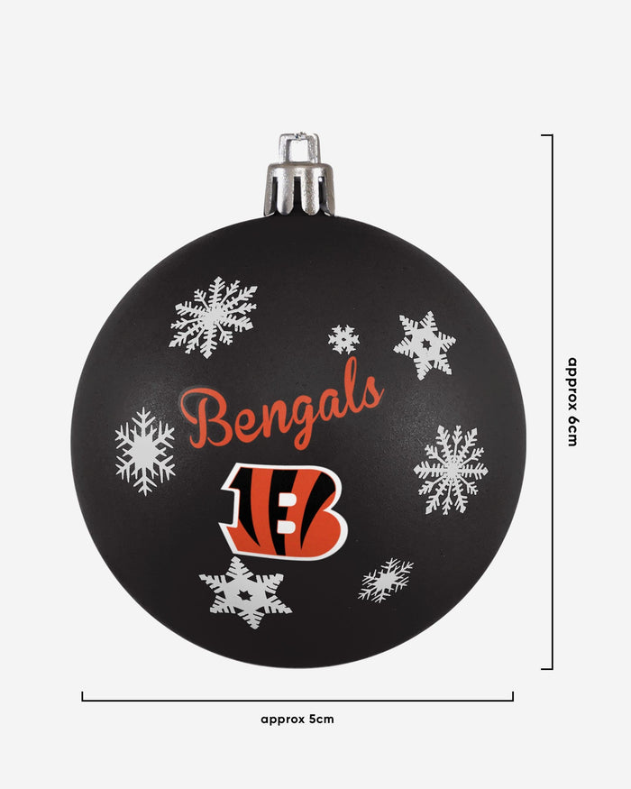 Cincinnati Bengals 5 Pack Shatterproof Ball Ornament Set FOCO - FOCO.com