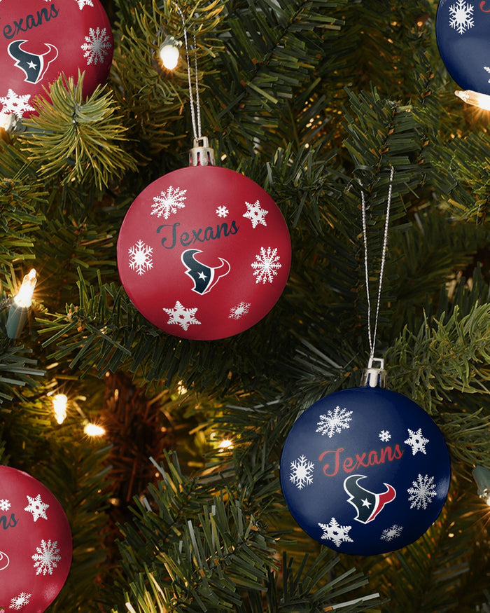 Houston Texans 5 Pack Shatterproof Ball Ornament Set FOCO - FOCO.com