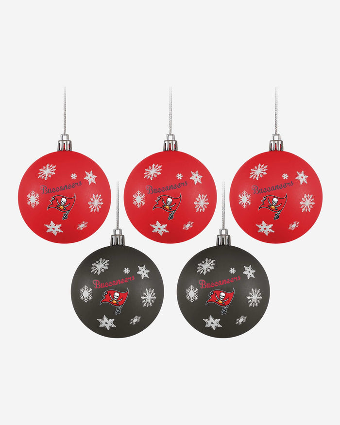 Tampa Bay Buccaneers Original 5 Pack Shatterproof Ball Ornament Set FOCO - FOCO.com