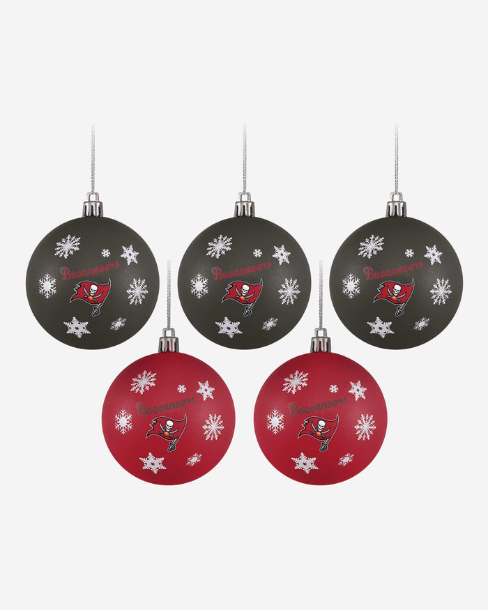 Tampa Bay Buccaneers 5 Pack Shatterproof Ball Ornament Set FOCO - FOCO.com