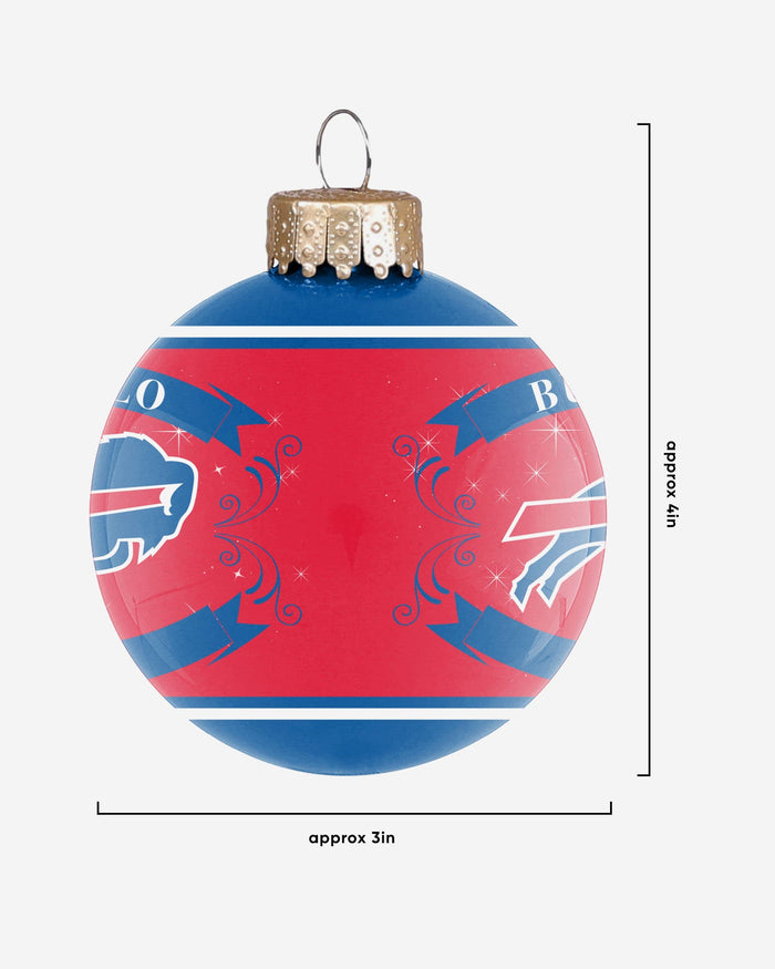 Buffalo Bills 2 Pack Ball Ornament Set FOCO - FOCO.com