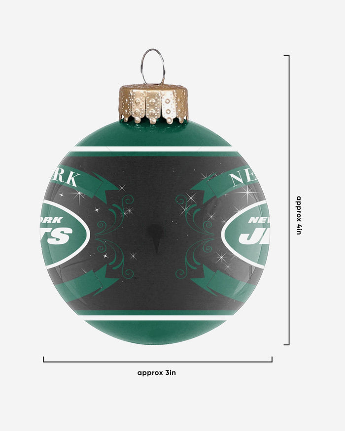 New York Jets 2 Pack Ball Ornament Set FOCO - FOCO.com