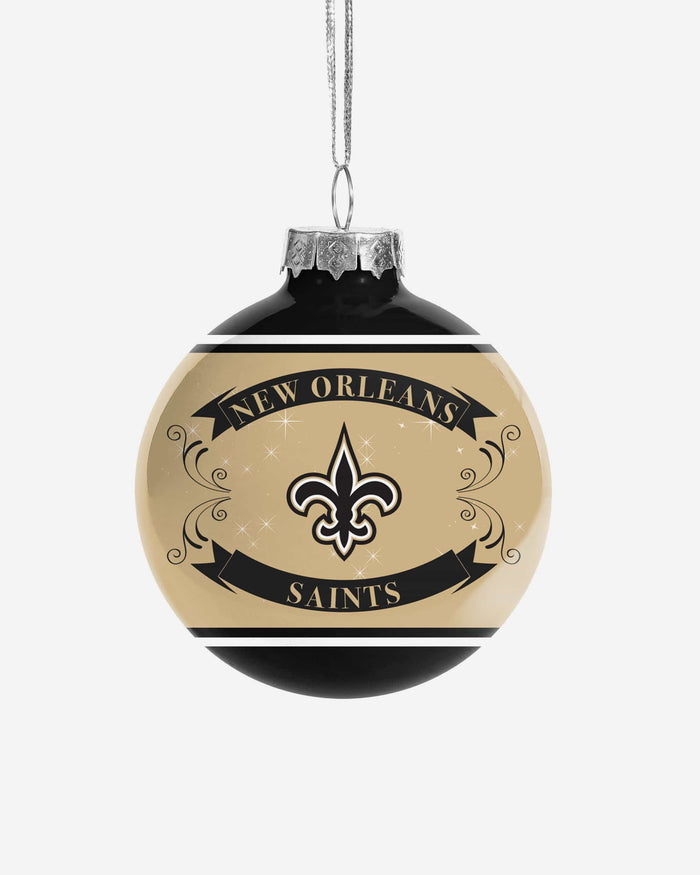 New Orleans Saints 2 Pack Ball Ornament Set FOCO - FOCO.com