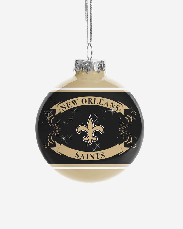 New Orleans Saints 2 Pack Ball Ornament Set FOCO - FOCO.com