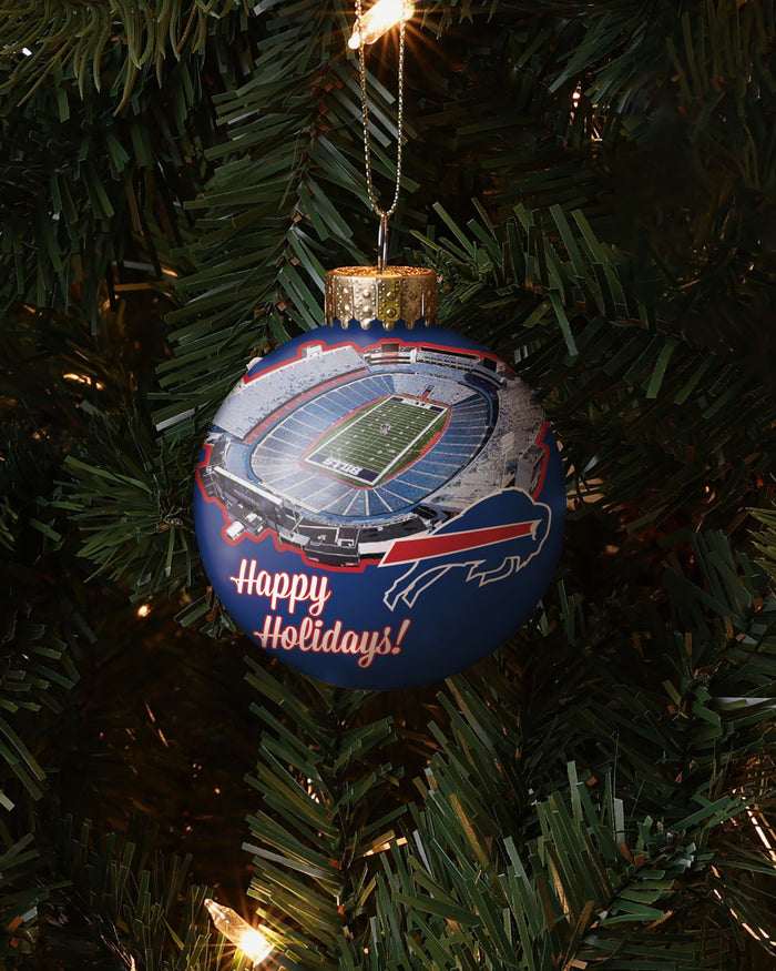 Buffalo Bills Stadium Print Glass Ball Ornament FOCO - FOCO.com