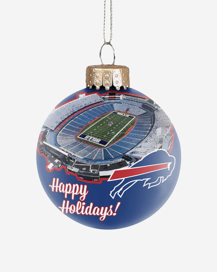 Buffalo Bills Stadium Print Glass Ball Ornament FOCO - FOCO.com